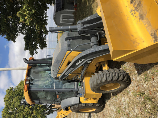 2020 John Deere 410L - Extendable Stick Cab/Heat/Air, 4WD, Extendable Stick, Pilot Controls, 2 Way Hydraulics, TAG Manual QC