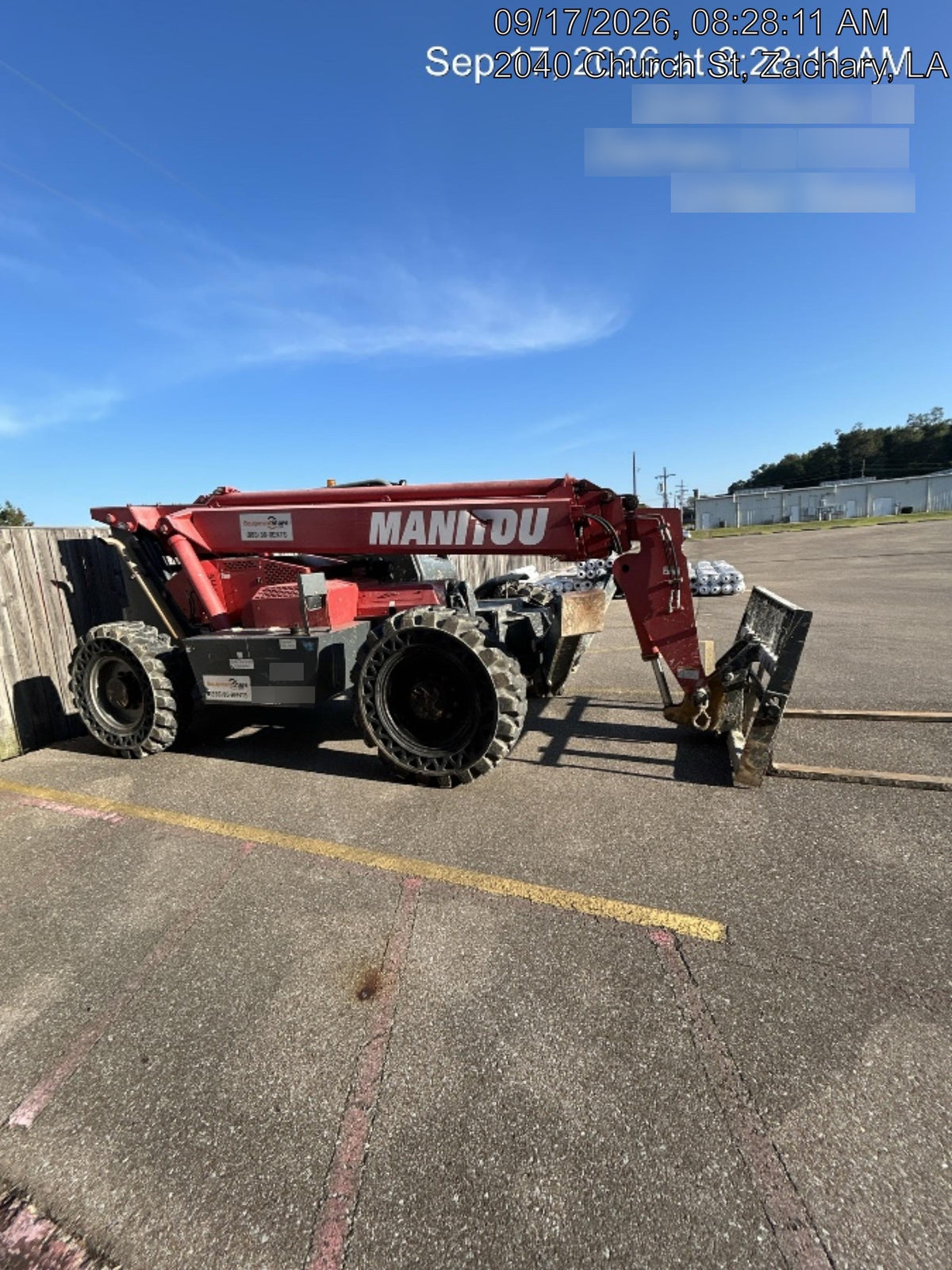 2018 Manitou MTA10055 MTA10055 - Canopy, Worklights, Beacon, 66" Carriage, 60" Forks, Solid Tires, Aux Hydraulics