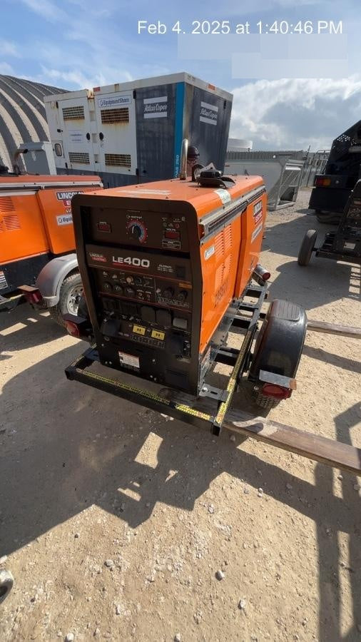 2022 Lincoln Electric LE400 Kubota V1505, Trlr, Cable Rack, Light Kit, ES Decals, T3