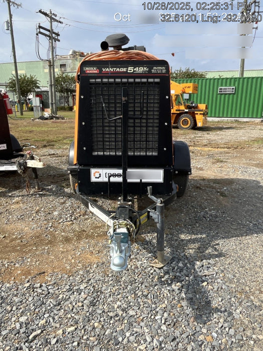 2021 Lincoln Electric Vantage 549X Ready Pak 3, ORANGE (includes trailer, cable rack, fender light kit)