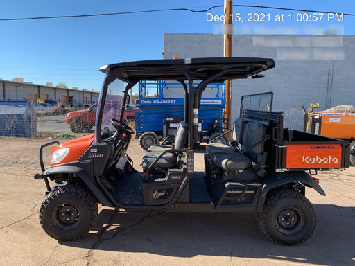 2022 Kubota RTV-X1140W-H Plastic Canopy, Windshield Acrylic Clear, LED Strobe Light, Wire Harness Kit, Back up Alarm