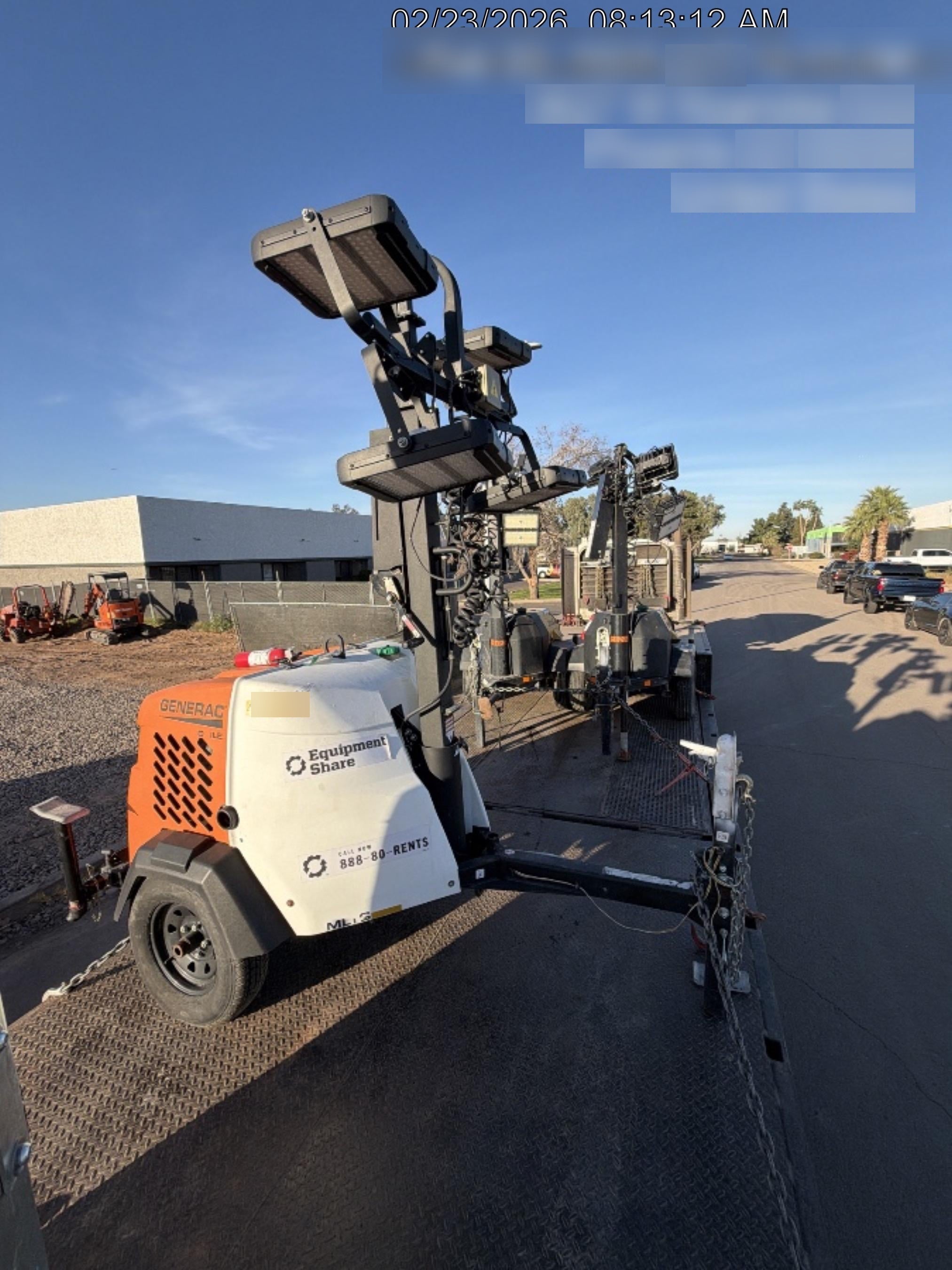 2024 Generac MLT2 Diesel, Flex Switch 120V Input, Powerzone Controller, 
(4) 320W LED Lights, 4kW Generator, 39.9 Gal Fuel Tank, 2" Ball, T3