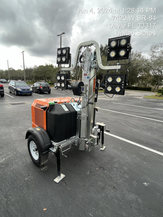 2023 Wanco WLTT-4MM4K Diesel, Deep Sea Controller, Shore Power Plug, Auto Start, (4) 350W LED Floodlights, 4kW Generator, 60 Gal Fuel Tank, 2" Ball, T3