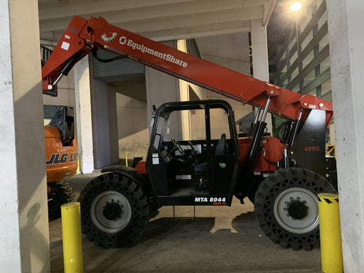 2020 Manitou MTA8044 74hp T4F, Open ROPS, Cab and Boom LED work lights, Auxiliary Hydraulics, Solid Tires, Amber strobe, Lift Hook w/66" Carriage, 60" Forks