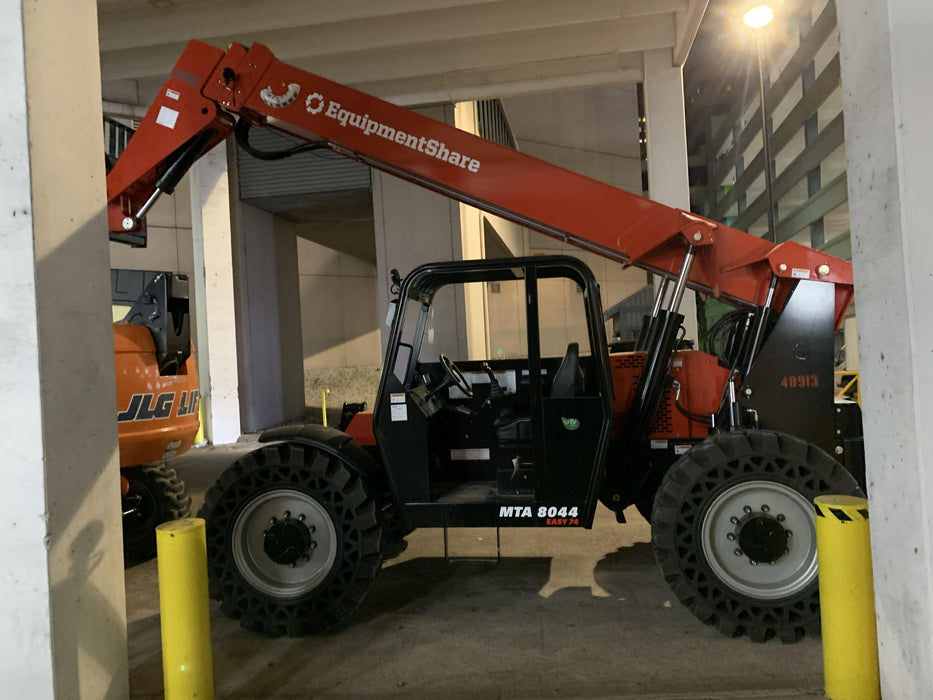 2020 Manitou MTA8044 74hp T4F, Open ROPS, Cab and Boom LED work lights, Auxiliary Hydraulics, Solid Tires, Amber strobe, Lift Hook w/66" Carriage, 60" Forks