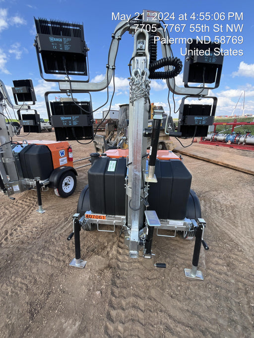 2024 Wanco WLTT-4MM4K Diesel, Deep Sea Controller, Shore Power Plug, Auto Start, (4) 350W LED Floodlights, 4kW Generator, 60 Gal Fuel Tank, 2" Ball, T3