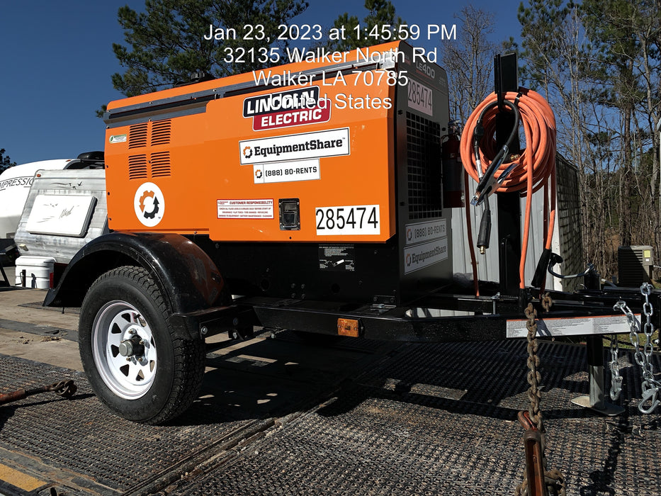 2022 Lincoln Electric LE400 Kubota V1505, Trlr, Cable Rack, Light Kit, ES Decals, T3