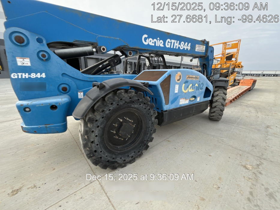 2018 Genie GTH-844 Genie GTH-844 w/ROPS, Work Lights, Solid Tires, RH Cab Mesh, Beacon, 60" Carriage and Forks