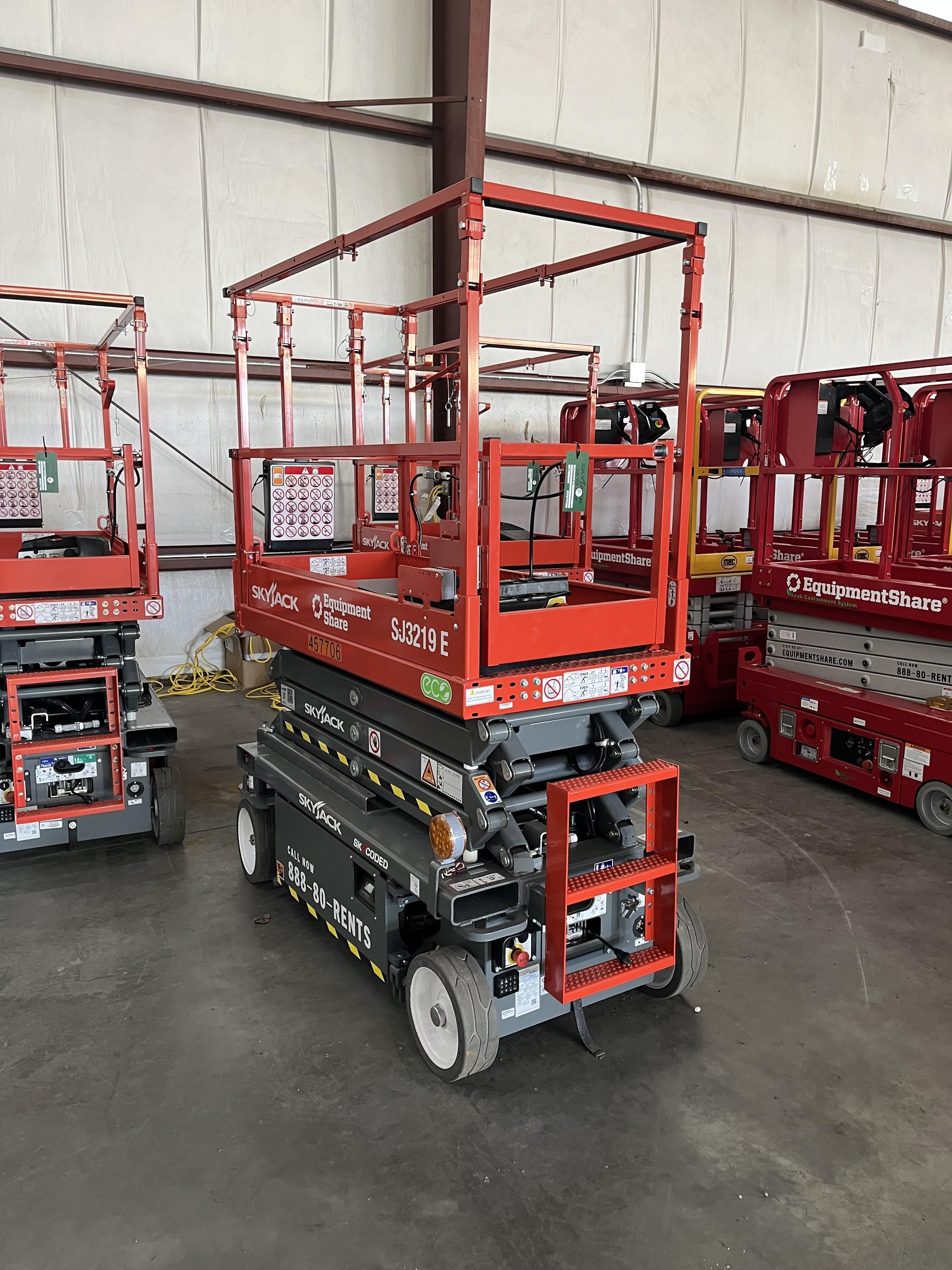 2024 Skyjack SJ3219 Electric Drive, Sld NM Tires, DBcns, RFRails, Power to Platform, T3 + Access Control