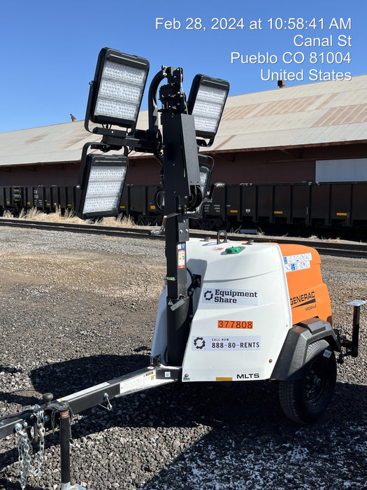 2023 Generac MLT2 Diesel, Flex Switch 120V Input, Powerzone Controller, 
(4) 320W LED Lights, 4kW Generator, 39.9 Gal Fuel Tank, 2" Ball, T3