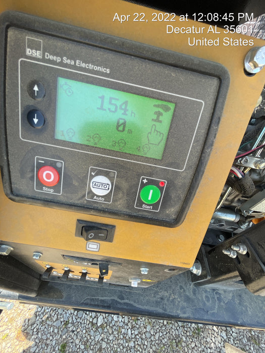 2021 Allmand NLV3GR (4) LED Light Fixture 350W, 23' Vertical Mast, 3kW Prime, Towable, Deep Sea L401, Leveling Jacks, Yanmar T4F 5.8hp