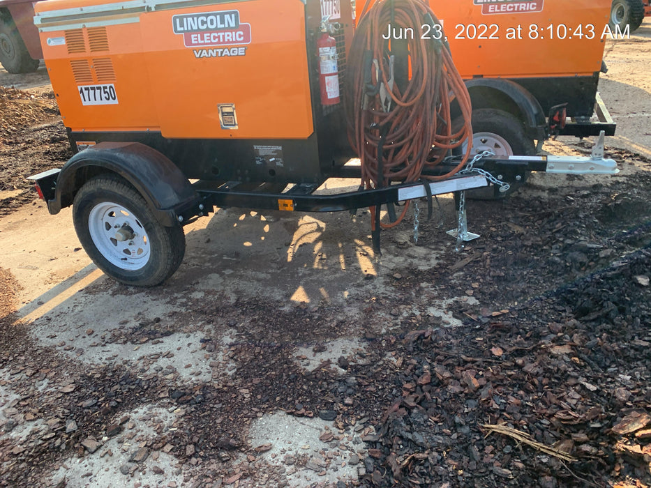 2021 Lincoln Electric Vantage 322 Vantage 322 Ready Pak 3 w/ Decals, ORANGE (includes trailer, cable rack, fender light kit) NO Telematics