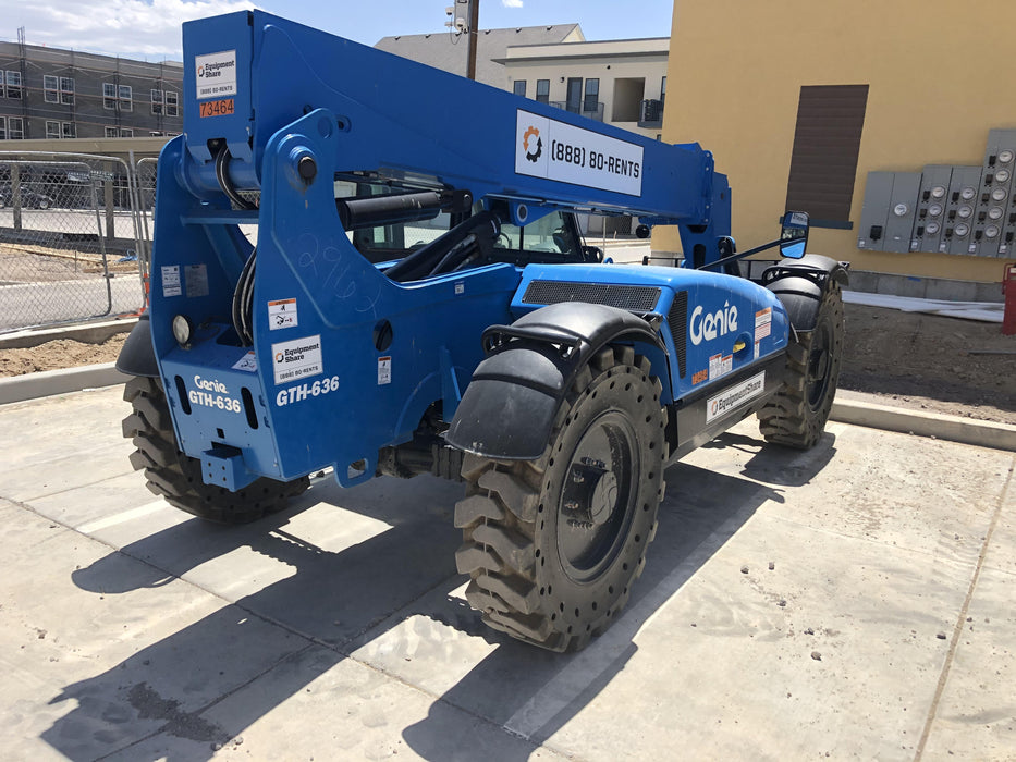 2020 Genie GTH-636 Cab/Heat/Air, Solid Tires, Work Lights, Beacon, Aux Hydraulics, Back up Alarm