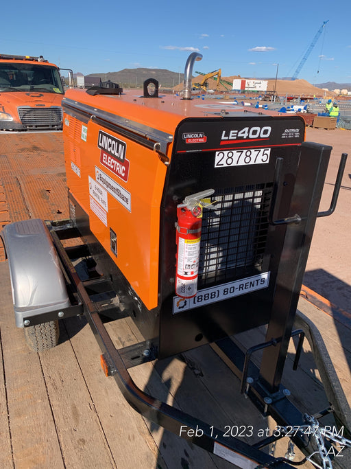 2023 Lincoln Electric LE400 Kubota V1505, Trlr, Cable Rack, Light Kit, ES Decals, T3