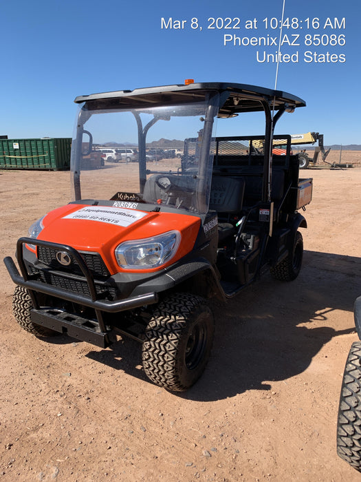 2022 Kubota RTV-X1140W-H Plastic Canopy, Windshield Acrylic Clear, LED Strobe Light, Wire Harness Kit, Back up Alarm