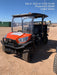 2022 Kubota RTV-X1140W-H Plastic Canopy, Windshield Acrylic Clear, LED Strobe Light, Wire Harness Kit, Back up Alarm