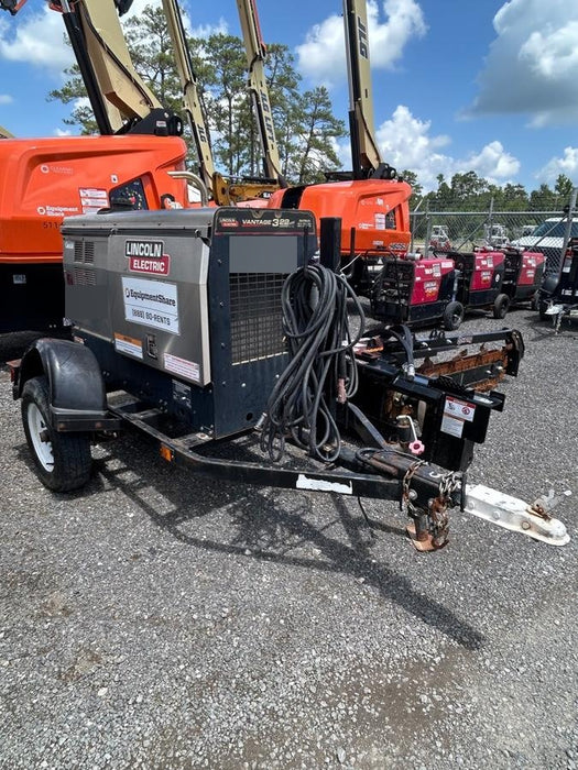 2019 Lincoln Electric Vantage 322 Lincoln Vantage 322 Welder w/Trailer, Light Kit, Cable Rack