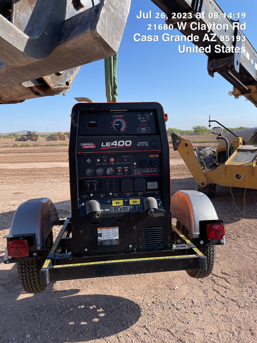 2022 Lincoln Electric LE400 Kubota V1505, Trlr, Cable Rack, Light Kit, ES Decals, T3