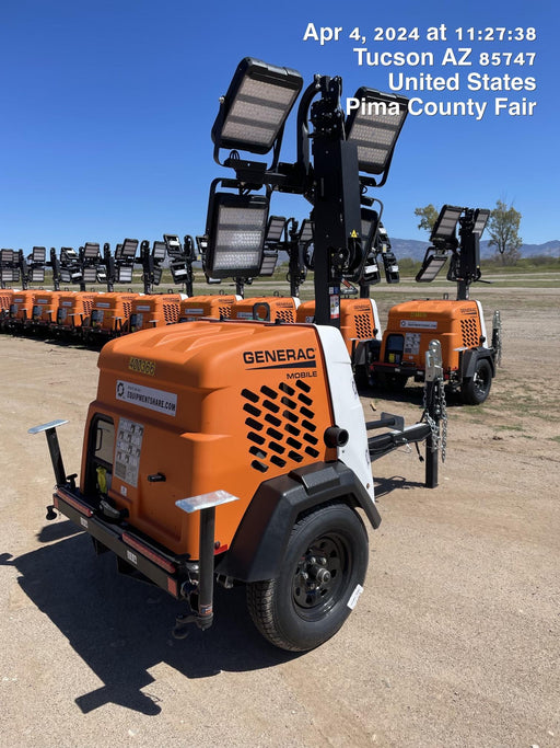 2024 Generac MLT2 Diesel, Flex Switch 120V Input, Powerzone Controller, 
(4) 320W LED Lights, 4kW Generator, 39.9 Gal Fuel Tank, 2" Ball, T3