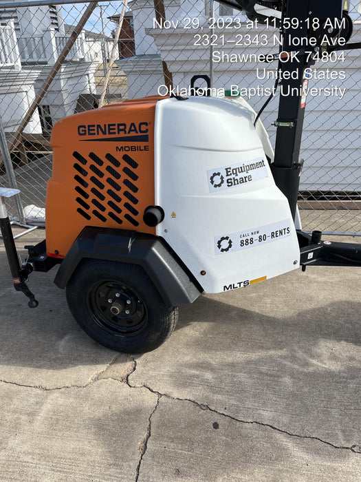 2023 Generac MLT2 Diesel, Flex Switch 120V Input, Powerzone Controller, (4) 320W LED Lights, 4kW Generator, 39.9 Gal Fuel Tank, 2" Ball, T3