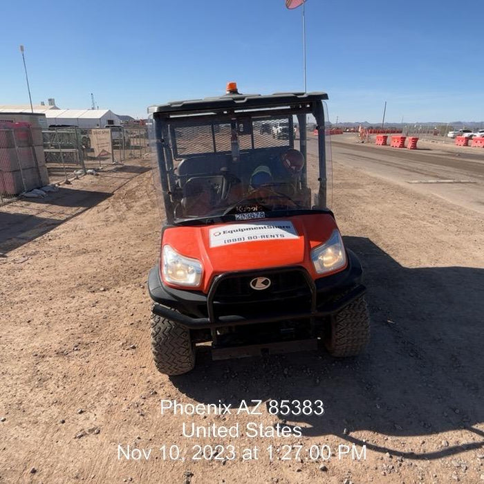 2022 Kubota RTV-X1140W-H Plastic Canopy, Windshield Acrylic Clear, LED Strobe Light, Wire Harness Kit, Back up Alarm
