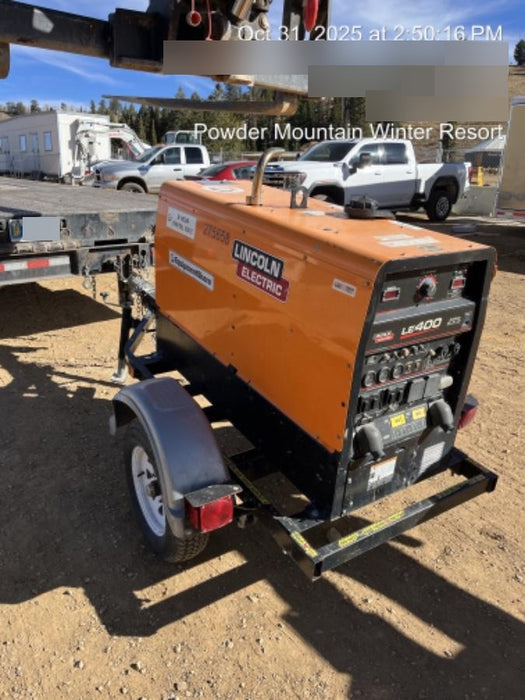 2022 Lincoln Electric LE400 Kubota V1505, Trlr, Cable Rack, Light Kit, ES Decals, T3