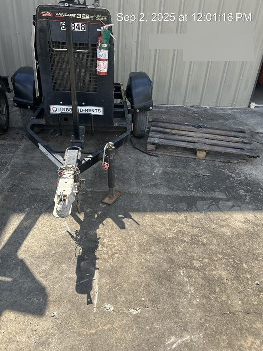 2020 Lincoln Electric Vantage 322 Welder Ready-Pak 3, w/ GPS & Decals (includes trailer, cable rack, fender light kit)