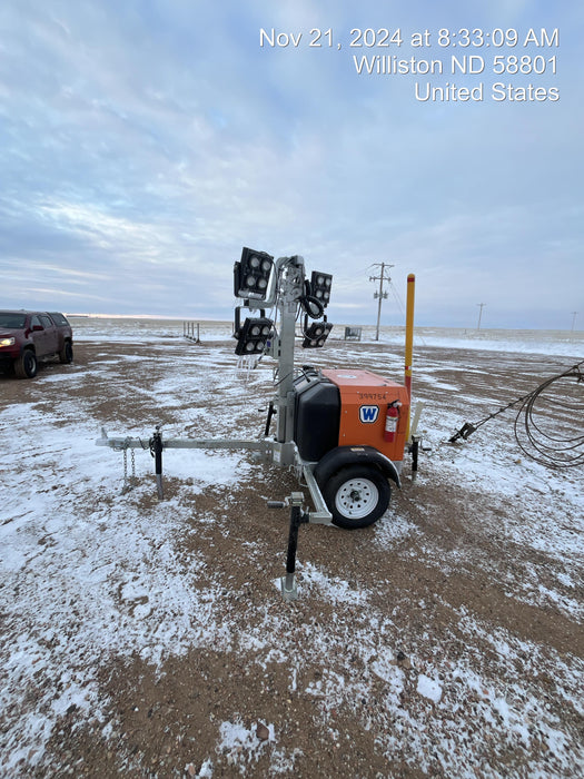 2024 Wanco WLTT-4MM4K Diesel, Deep Sea Controller, Shore Power Plug, Auto Start, (4) 350W LED Floodlights, 4kW Generator, 60 Gal Fuel Tank, 2" Ball, T3