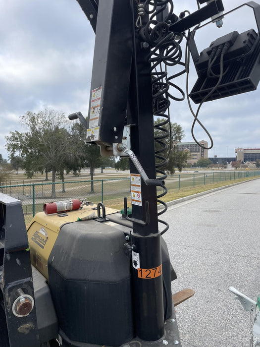 2021 Allmand NLV3GR (4) LED Light Fixture 350W, 23' Vertical Mast, 3kW Prime, Towable, Deep Sea L401, Leveling Jacks, Yanmar T4F 5.8hp