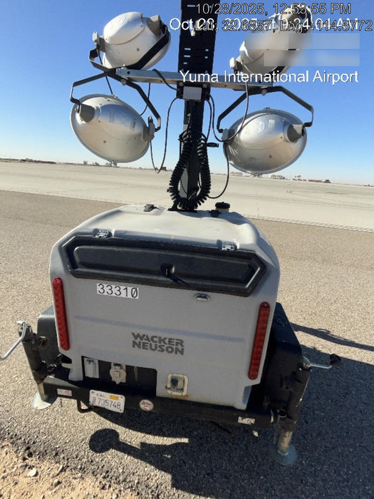 2019 Wacker Neuson LTV6L-MH Wacker Neuson LTV6L Mobile Light Tower w/Fuel Level Sensor Installed