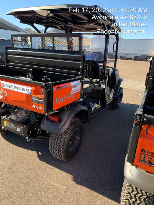 2022 Kubota RTV-X1140W-H Plastic Canopy, Windshield Acrylic Clear, LED Strobe Light, Wire Harness Kit, Back up Alarm