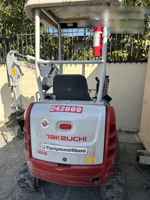 2021 TAKEUCHI TB216R