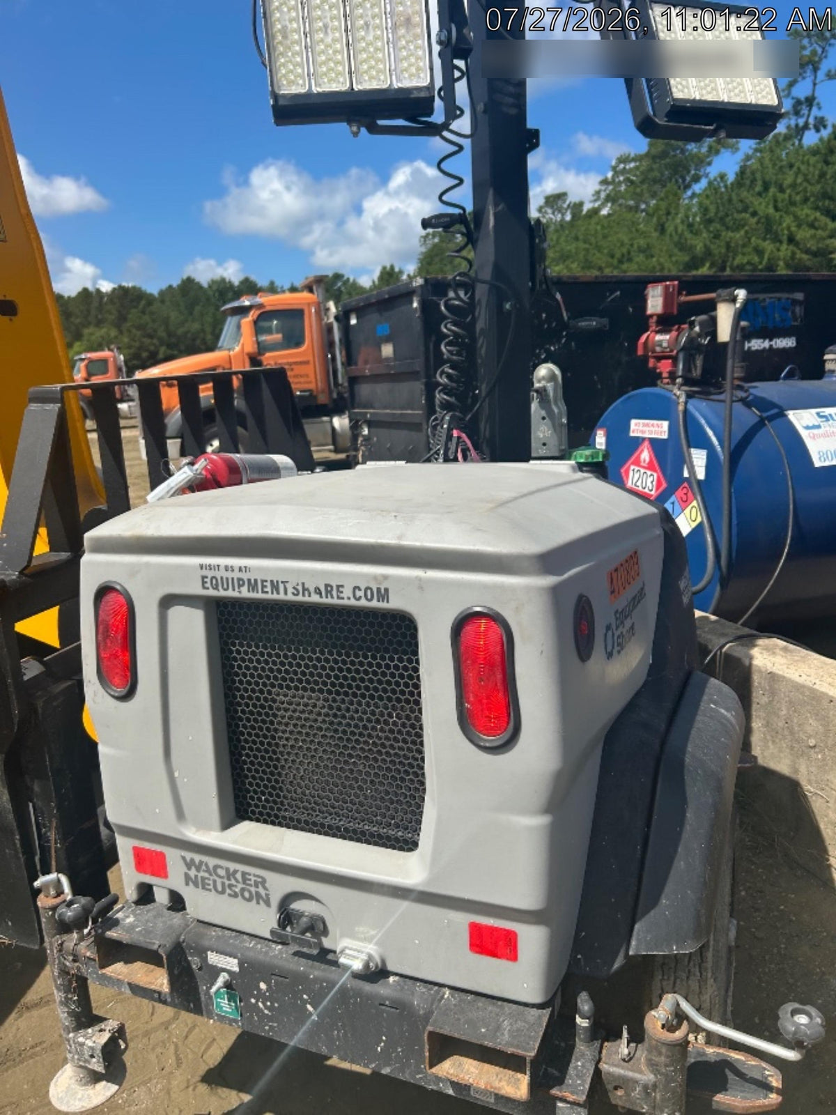 2024 Wacker Neuson LTT4 Diesel, Kohler KDW702, Deep Sea Controller, Auto Start, LED 320W, Bypass Outlet, T3