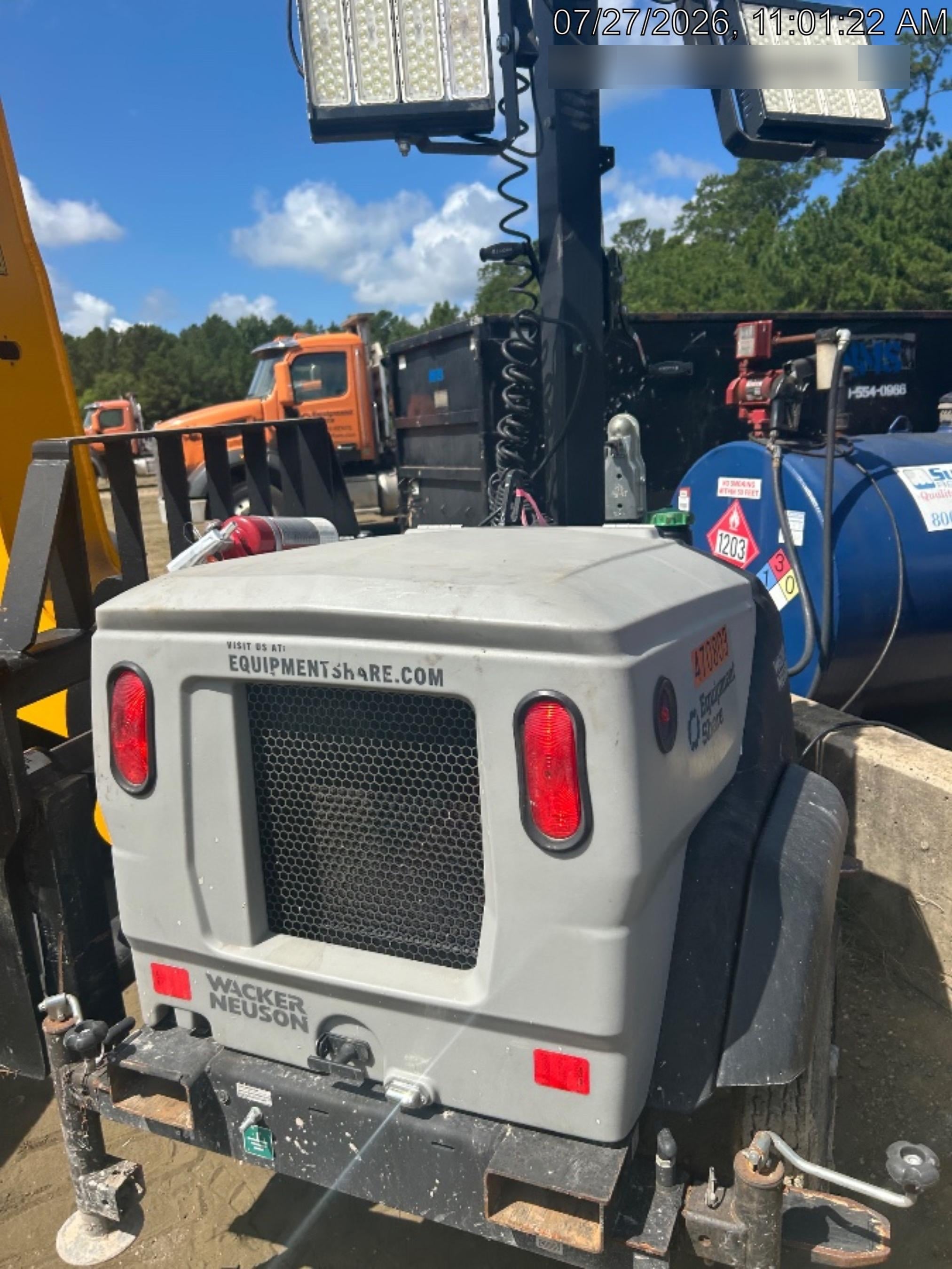 2024 Wacker Neuson LTT4 Diesel, Kohler KDW702, Deep Sea Controller, Auto Start, LED 320W, Bypass Outlet, T3