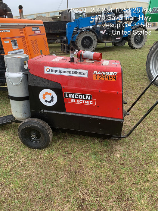 2021 Lincoln Electric Ranger 305 LPG K3430-1, Ranger 305 LPG, Undercarriage, Tank Holder & Strap, 10kw AC Gen, 25hp Kohler LPG Eng