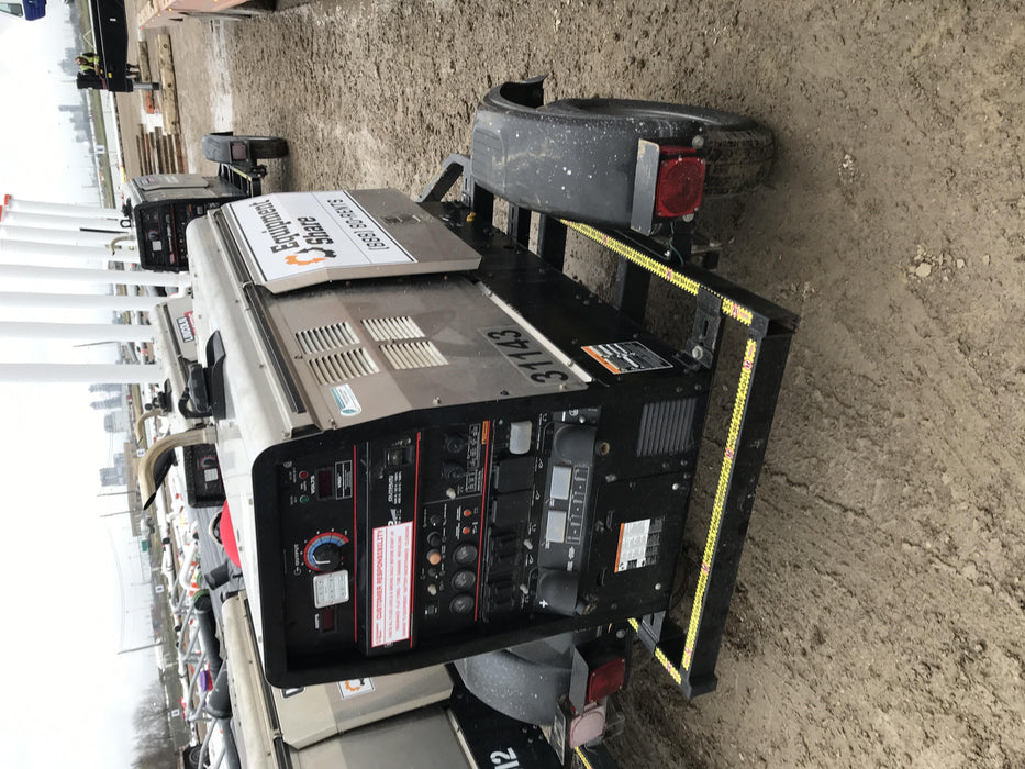 2019 Lincoln Electric Vantage 322 Welder Ready-Pak 3, Two wheel trailer, Fender and Light kit, Cable Rack