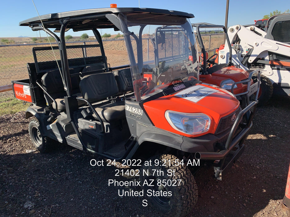 2021 Kubota RTV-X1140W-H Plastic Canopy, Windshield Acrylic Clear, LED Strobe Light, Wire Harness Kit, Back up Alarm
