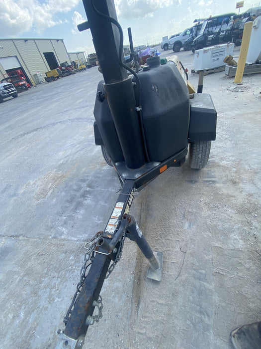 2021 Allmand NLV3GR (4) LED Light Fixture 350W, 23' Vertical Mast, 3kW Prime, Towable, Deep Sea L401, Leveling Jacks, Yanmar T4F 5.8hp