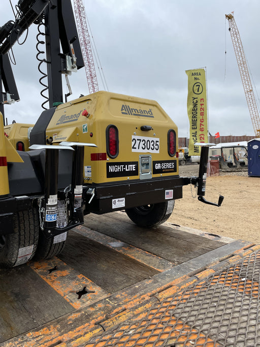 2022 Allmand NLV3GR (4) LED Light Fixture 350W, 23' Vertical Mast, 3kW Prime, Towable, ES Decals, T3