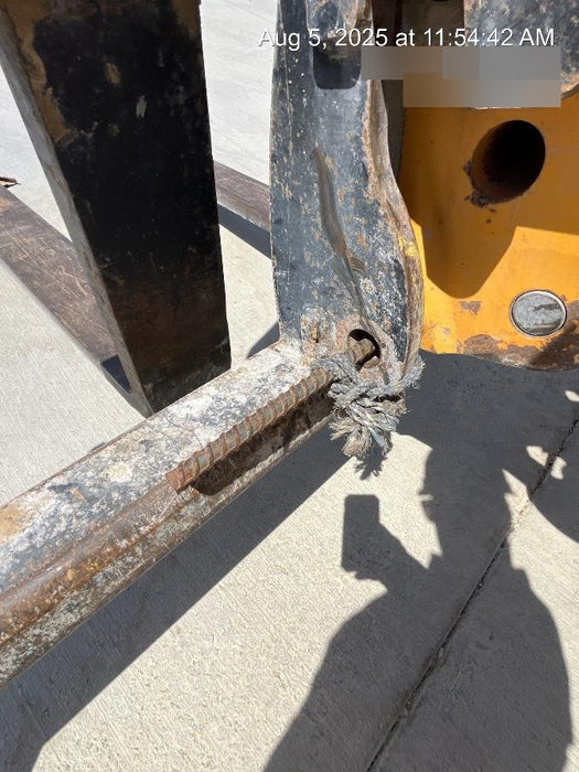 2019 JCB 510-56 Enclosed Cab, 74 HP, Solid Tires, Worklights, Beacon, Aux Hydraulics, Lifting Eye w/66" Carriage/60" Forks