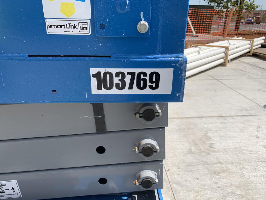 2020 Genie GS-1930 Solid Non Marking Tires, Beacon, Folding rails with half height swing gate, 800W Inverter