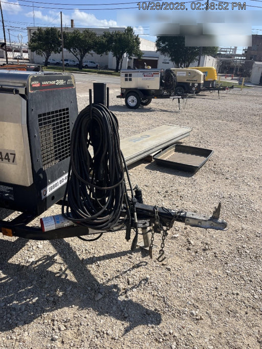 2019 Lincoln Electric Vantage 322 Ready-Pak 3, Two Wheel Trailer, Fender and Light Kit, Cable Rack