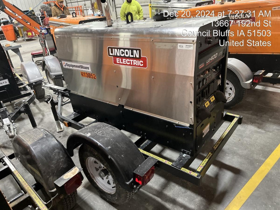 2024 Lincoln Electric LE400 Kubota V1505, Trlr, Cable Rack, Light Kit, ES Decals, T3