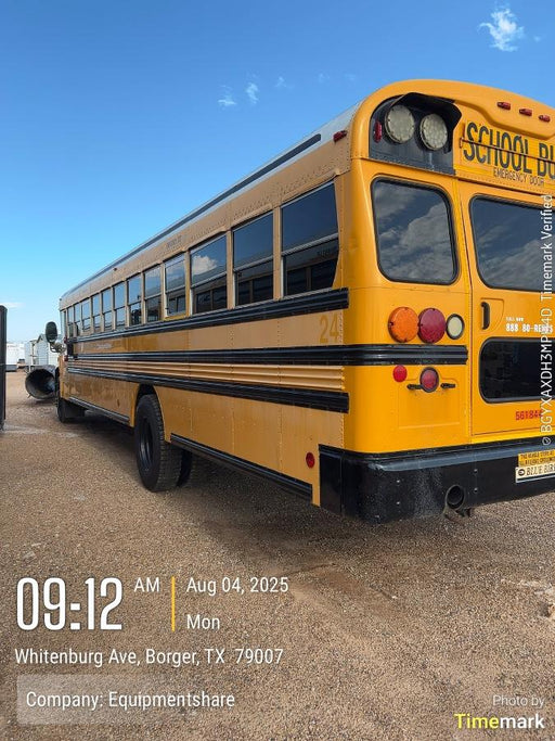 2012 BLUE BIRD 72 Passenger Bus