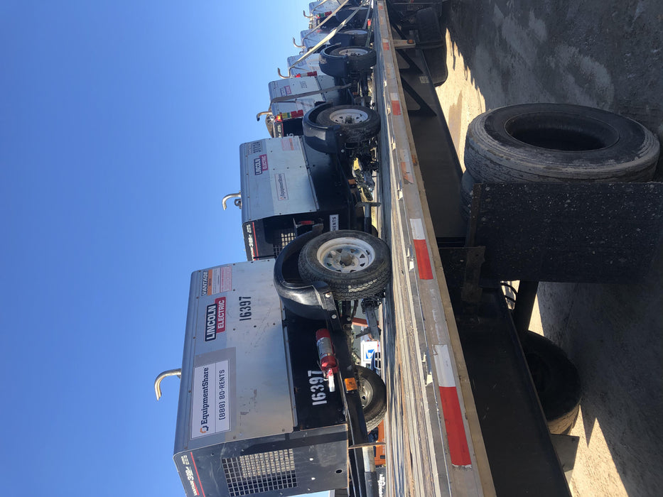 2019 Lincoln Electric Vantage 322 Welder Ready-Pak 3, Two wheel trailer, Fender and Light kit, Cable Rack