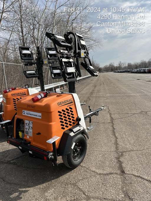 2024 Generac MLT2 Diesel, Flex Switch 120V Input, Powerzone Controller, 
(4) 320W LED Lights, 4kW Generator, 39.9 Gal Fuel Tank, 2" Ball, T3