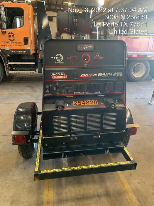 2022 Lincoln Electric Vantage 549X Crosslink Technology, Trailer Mounted, ES Decals, T3