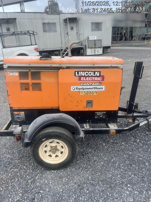 2021 Lincoln Electric Vantage 322 Vantage 322 Ready Pak 3 w/ Telematics & Decals, ORANGE (includes trailer, cable rack, fender light kit)