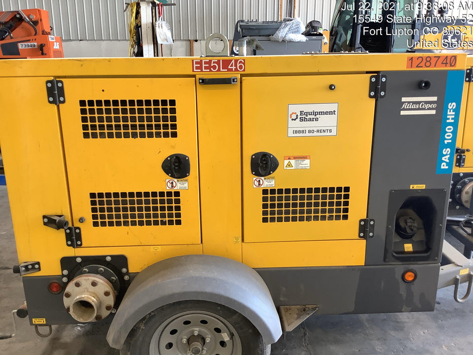 2020 ATLAS COPCO PAS 100 HF CS Enclosed
