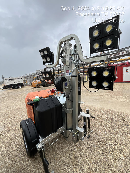 2024 Wanco WLTT-4MM4K Diesel, Deep Sea Controller, Shore Power Plug, Auto Start, (4) 350W LED Floodlights, 4kW Generator, 60 Gal Fuel Tank, 2" Ball, T3